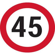 45 km/uur